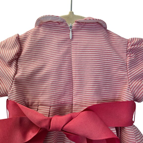 Florence Eiseman Striped Fit & Flare Belted Dress Size 18 months - Picture 4 of 4
